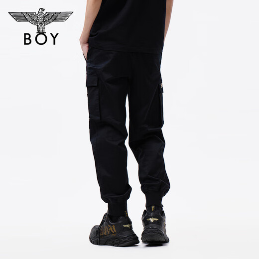 BOY LONDON spring couple style large pocket trendy casual workwear woven trousers N34900 black L