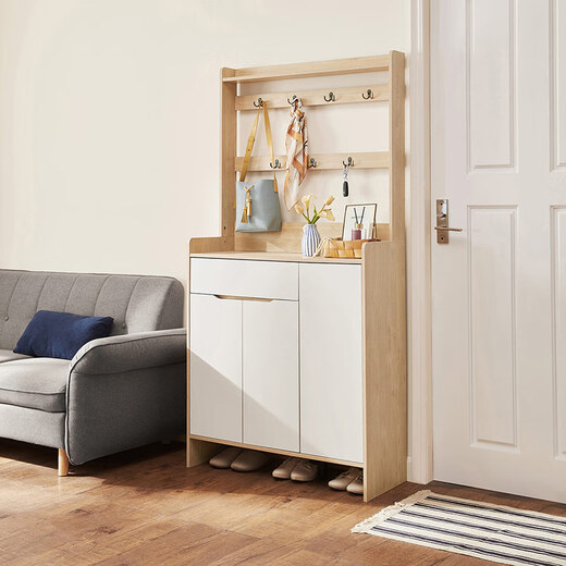 Lin's Home Nordic Simple Shoe Cabinet Breathable Multi-layer Home Entry Entrance Cabinet Storage Wood Industry Storage Cabinet JS2N