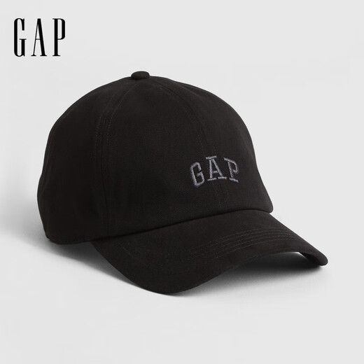 Gap Men's Clothing 2025 Frühling Neues Sticklogo Pure Cotton Baseball Cap American Baseball Cap American Version 603133 Schwarz All Size