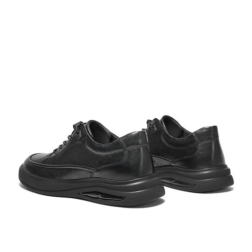 Belle Thick-soled Casual Leather Shoes Men's Autumn and Winter Comfortable Genuine Leather Business Shoes Sports Shoes Plus Velvet A1685DM4 Pre-sale Black - Single Liner 40 (250mm)