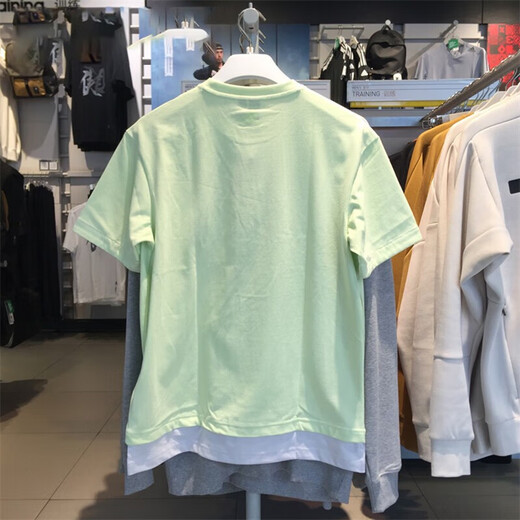 阿迪达斯 （adidas）T恤男装 夏季新款运动服舒适透气休闲百搭圆领短袖上衣 HE9923酸绿 M