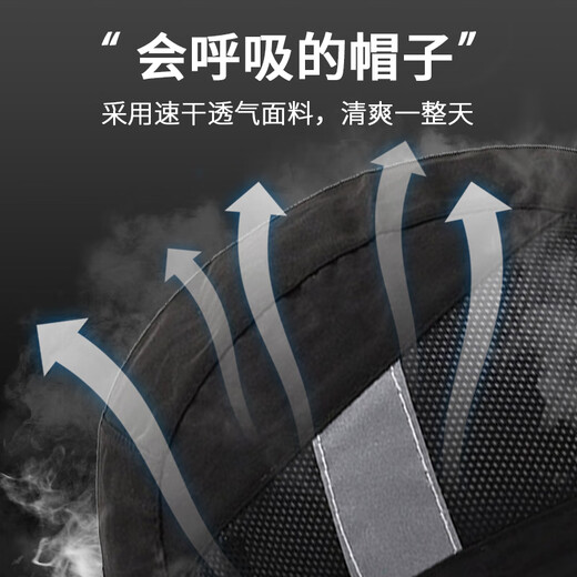 Woodpecker Sun Hat Men's Summer Sun Hat Outdoor Quick-Drying Mesh Breathable Big Hat Fishing Hat Peaked Hat Sun Hat Women Black