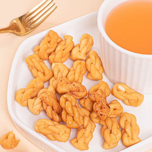 Small twists, crispy snacks, individually packaged snacks, snacks, dormitory full box wholesale, 100 packs, regular style, mixed flavors