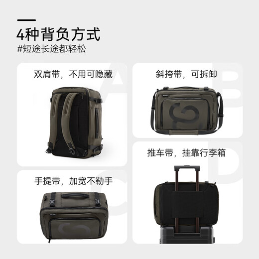 90 points backpack outdoor multi-functional large-capacity backpack travel travel student computer bag black 15.6 inches