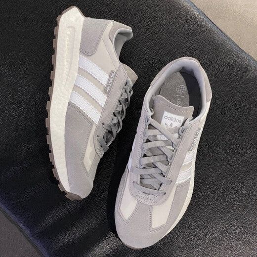 阿迪达斯 （adidas）跑步鞋女鞋男鞋2025新款夏季RETROPY E5 BOOST缓震运动鞋休闲鞋 GY9922灰/深灰 38.5