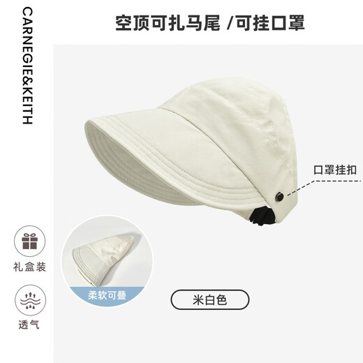 Carnegie / Keith Haute à séchage rapide pour femmes Vide haut chapeau de soleil pour les femmes Protection solaire Summer Souffoir pêcheur
