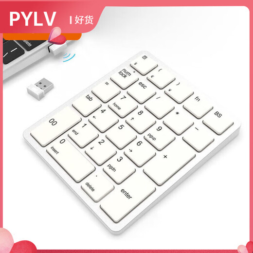 PYLV computer digital keyboard wireless Bluetooth touch digital keyboard metal alloy backlight rechargeable silent keyboard 22-key gray wireless Bluetooth trackpad digital keyboard none