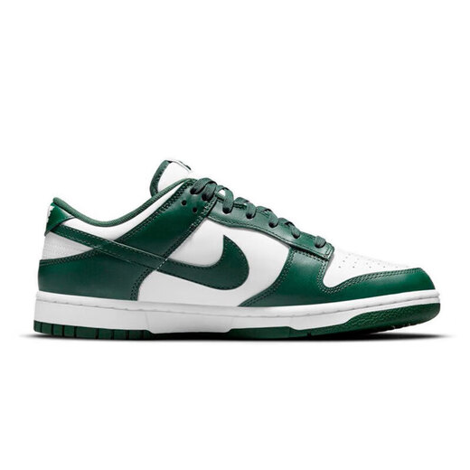 Nike (Nike) Shoes Men Dunk Low Retro Low Top Casual Sneakers de zapatillas de zapatillas Retro Ligeros y cómodos DD1391-101 Blanco y verde 40.5
