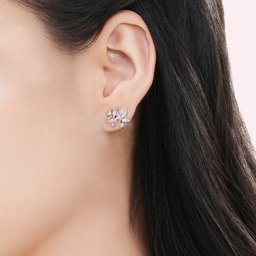 Fanci (Fanci) Flower Earrings for Women Silver Earrings Fashionable Temperament Festival Gifts Birthday Gifts for Girlfriend Flowery Earrings