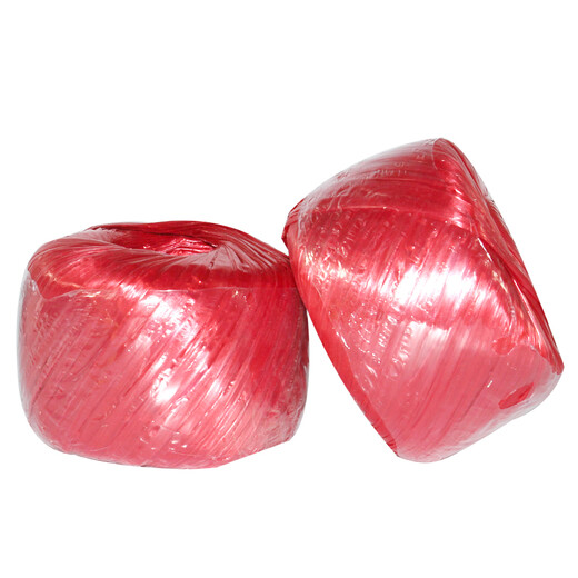Baopinfang large roll of 100 meters plastic tear rope, packing rope, strapping rope, packaging rope, plastic rope, strapping tape, nylon rope, red (single roll)