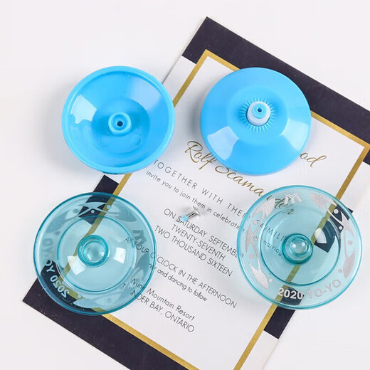 Yo-yo Plastik Mini Cartoon Yo-yo Kindergarten Geschenk Puzzle Yo-yo Yo-Yo Kinderspielzeug Yo-yo 1-Blue