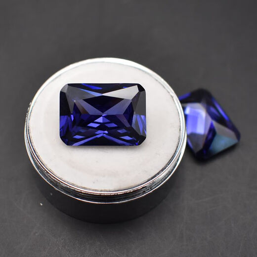 DL 1998 Fat Donglai Quality Tanzania Sapphire Naked Stone прямоугольный камень DIY Кольцо кольцо Камень мужская и женская пара модель Tanzania Blue 3x5mm