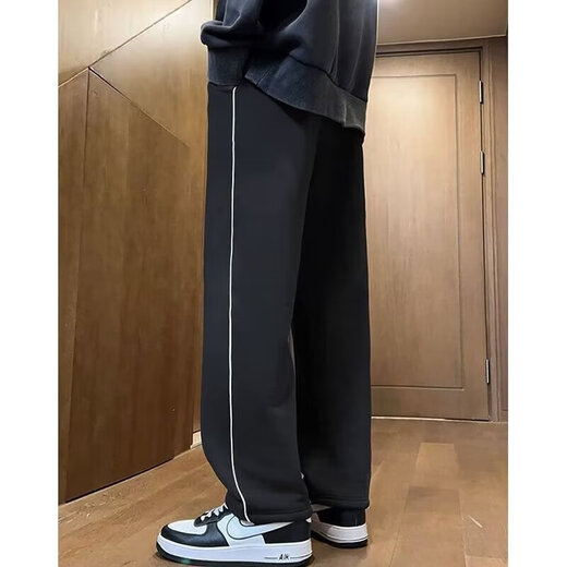 曼迪尚小学初中高中学生运动裤男女123条杠校裤校服裤子春夏季休 653一杠藏青色 XL (150) 【90-110斤】