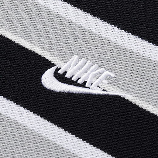 
Nike (NIKE) men's clothing 2025 autumn new sportswear trendy fashion striped short-sleeved comfortable breathable lapel POLO shirt FN3897-010 S