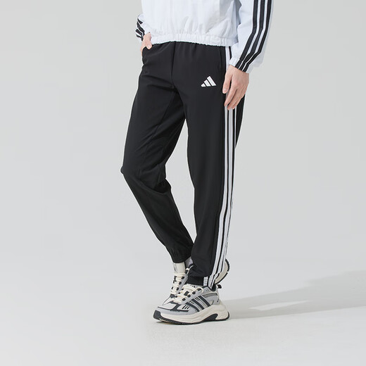 
Adidas women's sports suit 25 spring new comfortable breathable woven windproof jacket jacket loose trousers two-piece set JE6173+JI8313 S