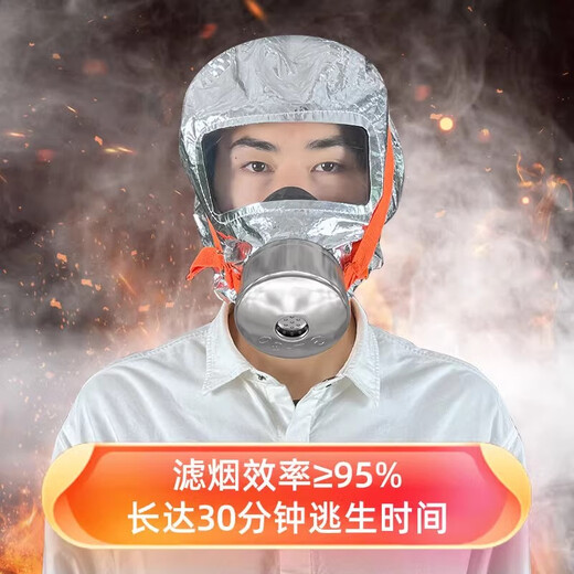 Maiduoduo (MDD) respiratory escape mask filter gas mask hotel shopping mall hotel school warehouse factory anti-smoke 3C mask 3C hotel cinema TZL30 mask