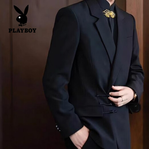 Playboy (Playboy) китайский стиль костюм мужской новый костюм обручальный жених свадебное платье костюм Tang Zhongshan