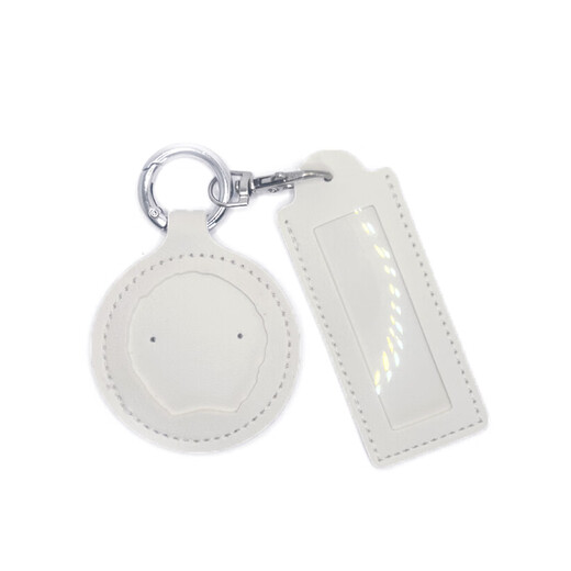 Soldier's Exclusive Service Name Brand Transparent Protective Cover PU Keychain para enviar camaradas y amigos Regalos colgantes militares Set blanco de dos piezas