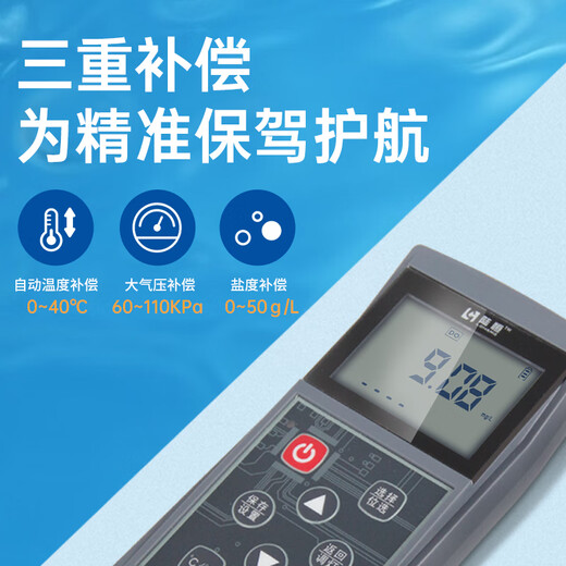 陆恒官方溶解氧检测仪702手持便携式荧光水产养殖溶氧测定仪鱼塘DO 溶解氧检测仪（膜法LH-D701）