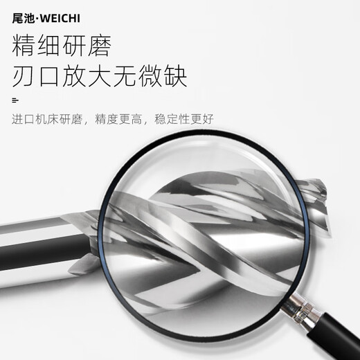 55-degree tungsten steel alloy aluminum milling cutter 3-edge special CNC high-gloss mirror end mill CNC tool for aluminum milling 55-degree aluminum flat knife 6*18*6D*50