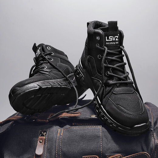 Western Region Kamel Martin Boots Herrenschuhe Spring High-Top Britisch-Stil Mittelbekleidung Stiefel Outdoor Mountainering Labour Protection Desert Battle Boots Sommer Khaki Upgrade Modell 39