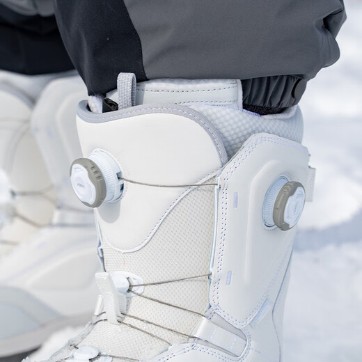 VameI滑雪鞋COYOTE滑雪板单板雪鞋钢丝系带快拉双扣双钢丝硬度高 奶酥白 43