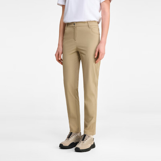 AIGLE【春夏新品】艾高长裤子WR防泼水cooltouch凉感耐磨休闲女士 杻藤杏色 BI674 34 (155/66A)