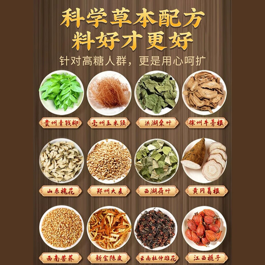 北京同仁堂玉米须桑叶茶包降搭血糖青钱柳叶葛根苦荞茶养生茶压脂茶 【1盒装】
