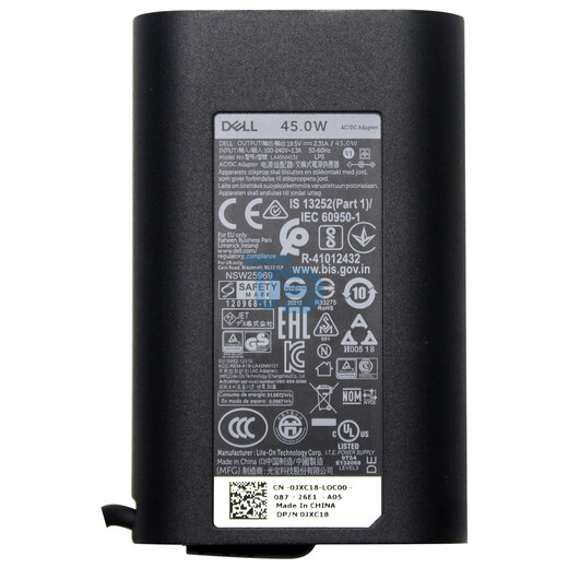 Dell Original XPS 13 9360 9350 9343 9365 Lingyue 13 7373 7370 7380 Cable de cargador de adaptador de potencia de la computadora portátil 45W 19.5V2.31A 45W 4.5 mm Interfaz 4