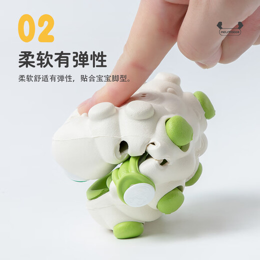 Deer Mili Brand Direct Supply Deer Mili DC110 Caterpillar Beach Shoes Children's Crocs Slippers Apple Green 14.5 cm Inner Length Recommended Foot Length 14cm 150