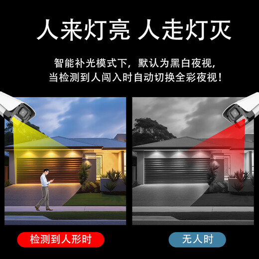 Qingkangshi enregistreur vidéo à câble POE commercial ensemble complet d'équipements de moniteur ensemble de téléphone portable caméra de vision nocturne haute définition à distance système complet utilisation en usine de supermarché intérieur et extérieur sans plug-in ensemble complet 1 voie + écran d'affichage gratuit de 19 pouces enregistrement en boucle de 30 jours toute la journée