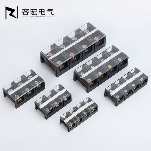 TC60/100/150/200/300/400A high current terminal block 2/3/4/5P copper terminals TC1503/150A3 positions