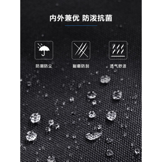 乐上（LEXON）电脑包双肩包男女商务背包大容量通勤包15寸轻便书包 黑色15英寸单层