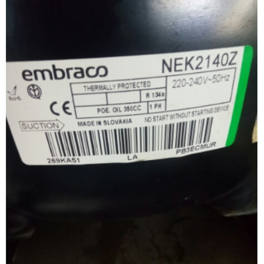 恩布拉科 EMBRACO恩布拉科NEK2140Z NEK6210Z NEK6212Z NEK6214Z NEK6160Z NE6187Z NEK6210Z