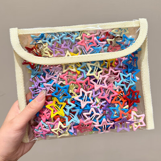 Star hair clip women's hair accessories side clip side bangs clip five-pointed star bb clip cute children's hair clip 10 star hair clips