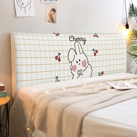 Modern simple ins bed cover cover bed cover full-cover soft bag universal dust cover bed head elastic cushion CTZ1421 Height 50-65*Length 120cm