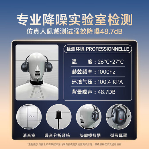 Aishi Yi Sound Isolierung Ohrbecher Anti-Nr-Nr. Schlafarfakt professionelle Geräuschreduktion Industrialer Soundisolationsgeräuschreduktion Anti-Einmischung 3m Stummschaltkopfhörer