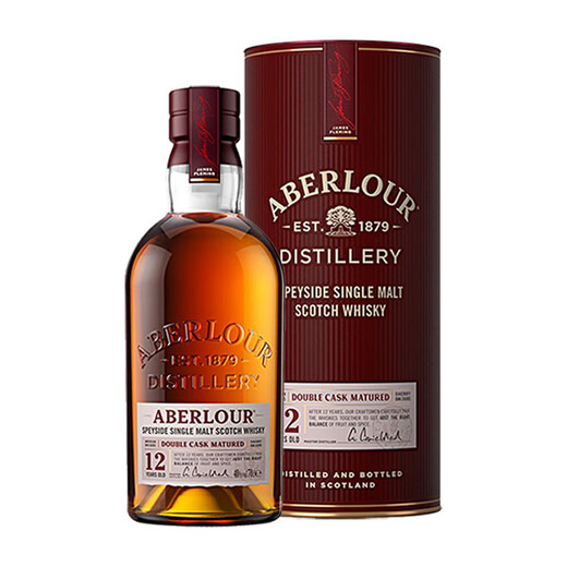 亚伯乐（Aberlour）单一麦芽威士忌洋酒苏格兰斯佩塞12年双桶陈酿原瓶进口保税仓直发 亚伯乐12双桶 1000ml