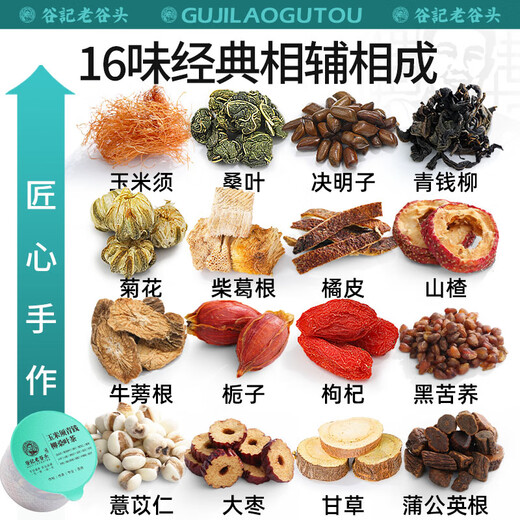 Old Gutou Corn Shave Mulberry Leaf Tea Dandelion Root Tea Wolfberry Green Money Willow Pueraria Root Hawthorn Buckwheat Buckwheat Gifts Gifts to Elders Corn Shave Green Money Willow Mulberry Leaf Tea