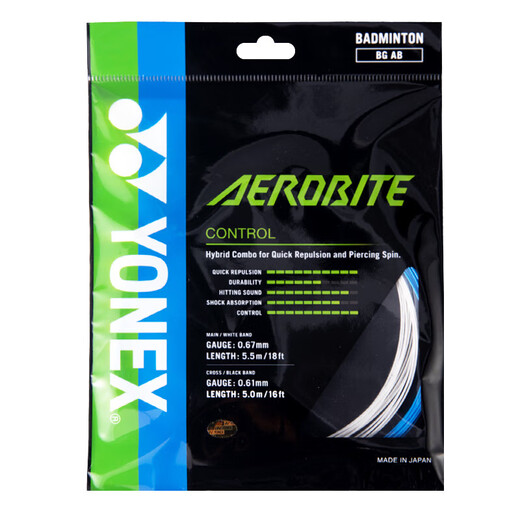 YONEX尤尼克斯羽毛球线控制型高弹性强力扣杀重旋球BGAB子母线白蓝