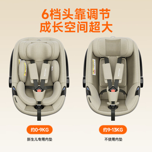 Welldon Little Crown Pro Newborn Baby Car Car Basket Portable Safety Seat 0-15 Months Baby Car Isize Certification