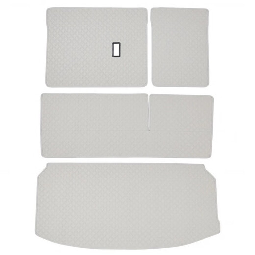 Suitable for 24 Buick GL8 trunk pads, full trunk pads, phev Luzun leather protective pads, interior supplies, Buick GL8-original white-main pad + backrest 4 GL8phev seven-seater (4199/3899)