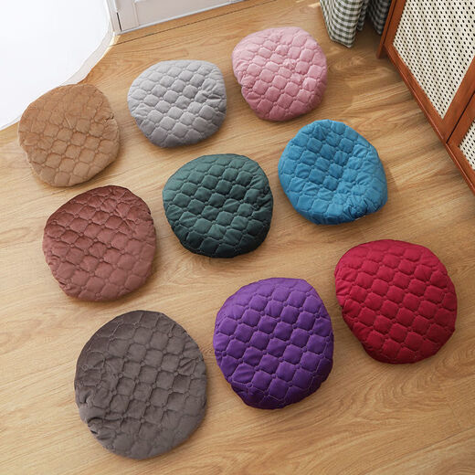 Rectangular bench, small square stool cushion, stool cover, dressing table stool cover, student cushion chair cover, small flower cloth (pink flower) double layer quilted, suitable for all seasons, suitable for stool covers with a stool surface of 24*34 cm