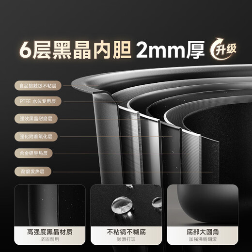 Mijia Xiaomi IH Rice Cooker S1 for 2-3 people at home, multifunctional rice cooker, non-stick pot for cooking porridge and rice, smart reservation, first-level energy efficiency, with steamer 3 liters, national subsidy