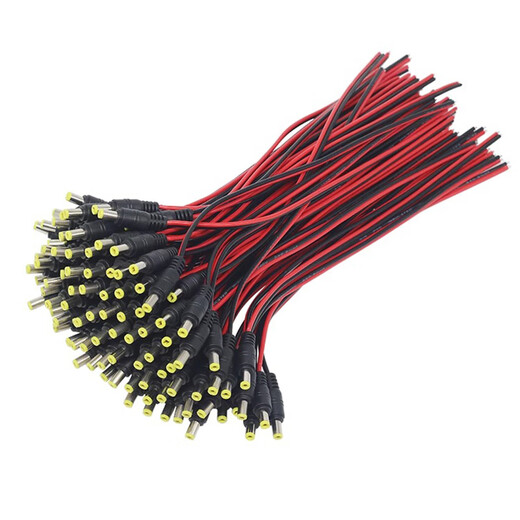 Green Shen DC cable male and female power cord surveillance camera power connector pure copper core power supply 12V/24V universal DC power cord-female-bold double sheath