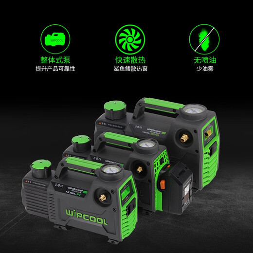 Weipen rotary vane lithium-ion vacuum pump 1245L liter small air-conditioning refrigerator repair experimental exhaust vacuum pump model dual power supply 2F2BRKR32 dual-stage 2 liters