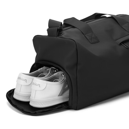 Wei Guangli travel bag men's large capacity wet and dry sports gym bag women's short-distance business trip swimming handheld shoulder crossbody bag wet and dry travel bag [black]