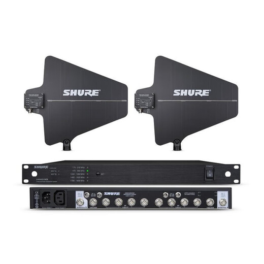 Shure UA845/844 Amplificador de antena Micrófono inalámbrico Recibir potencia de energía UA844 (4 vías) Antena omnidireccional de 360 ​​grados