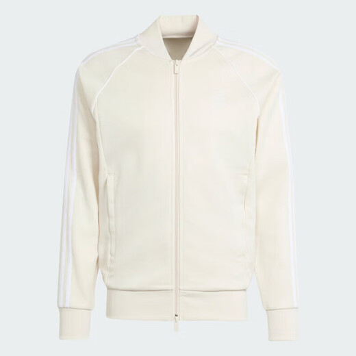 阿迪达斯 （adidas）三叶草外套男装 2025秋季新款SST TT户外健身运动服立领休闲夹克 IR9864象牙白 XS