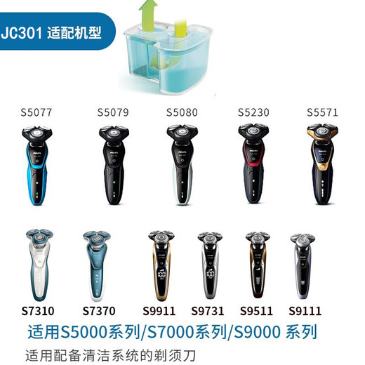 飞利浦（PHILIPS）剃须刀清洗液/302适S7370/9911/9711/5000/7000/9000
